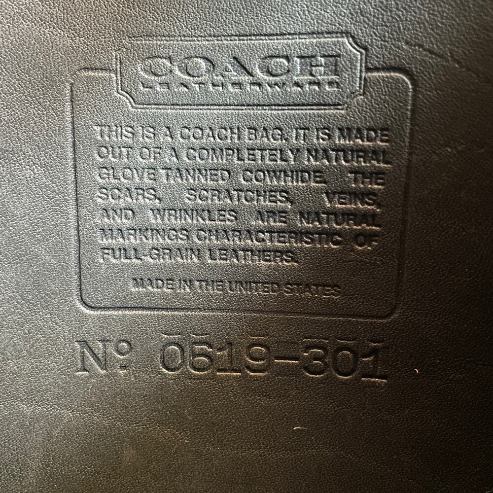 Vintage Coach Station Bag Dark Green Leather USA | Bottle, Forest Rare - Picture 3 of 10